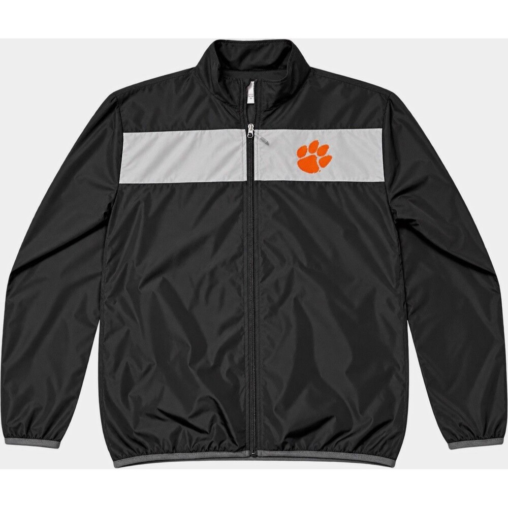 Rivalry Threads Clemson Tigers Full Zip Jacket Black/Gray/Orange Size M NCAA